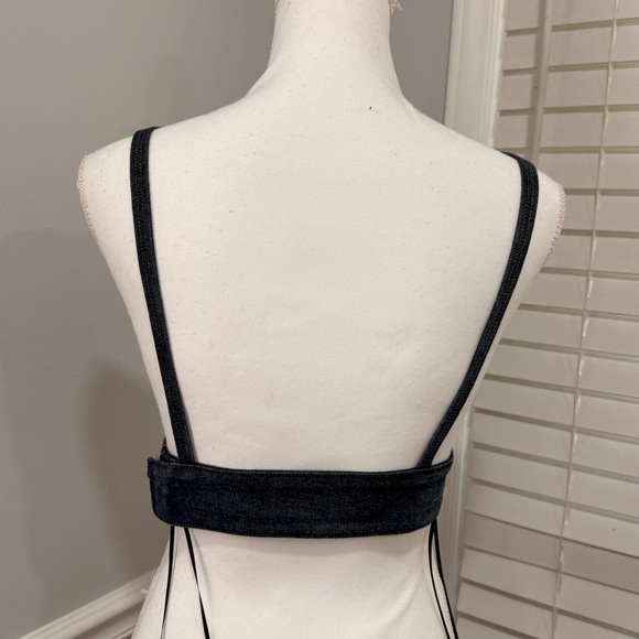 Miu Miu Dark Denim Crop Top - Picture 4 of 7